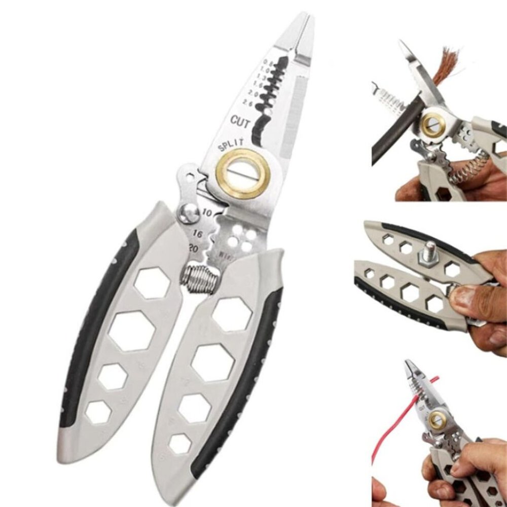 7-inch Multipurpose Wire Stripper Duty Stripping Tool for Cutting and Crimping